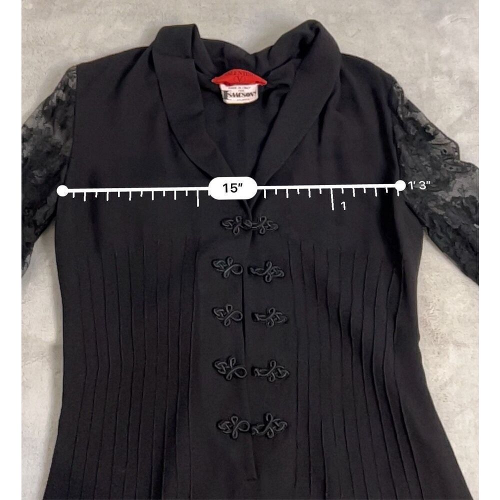 Valentino Night 100% Silk Lace Dress 6 Cocktail Date Night LBD - Picture 9 of 16